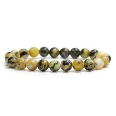 Yellow Turquoise 8mm Beaded Stretch Bracelet