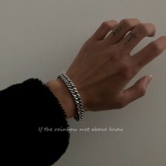 Woman Man 6/7/8/9mm REAL Stainless Steel Curb Cuban Link Chain Bracelet Bangle