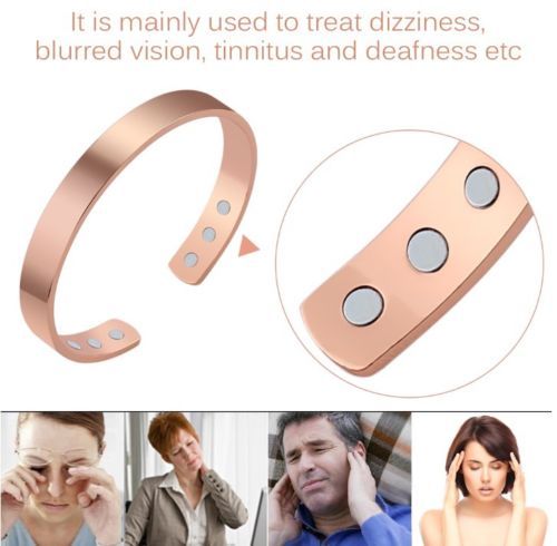 Copper Magnetic Bracelet Arthritis Pain Energy MEN WOMEN ADJUSTABLE CUFF NEW US gallery