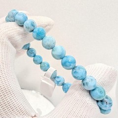 7mm+ Natural Larimar Bracelet