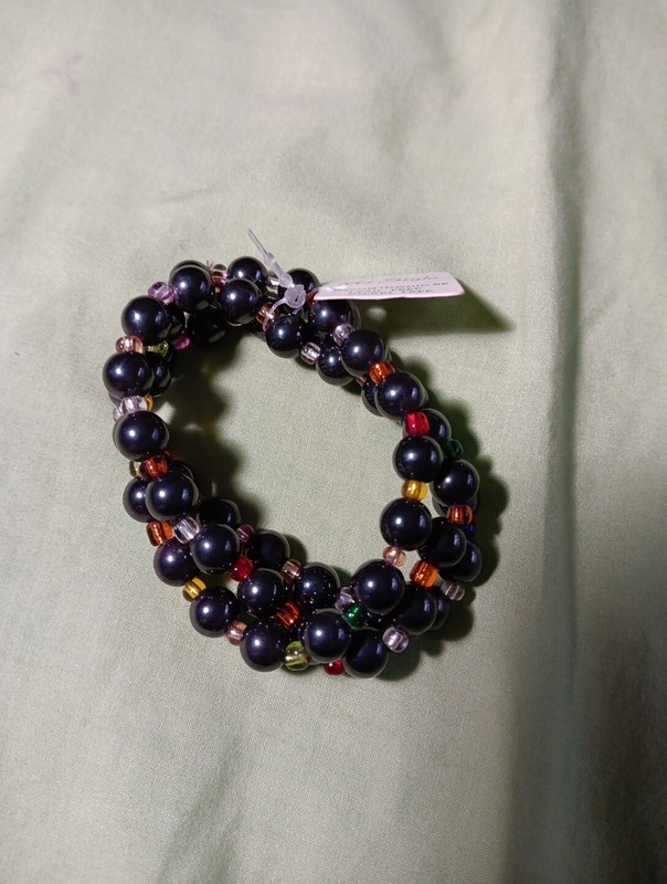 Lot of 3 Magnetic Hematite Beaded Multi-Color Stretchy Bracelets- My Style gallery
