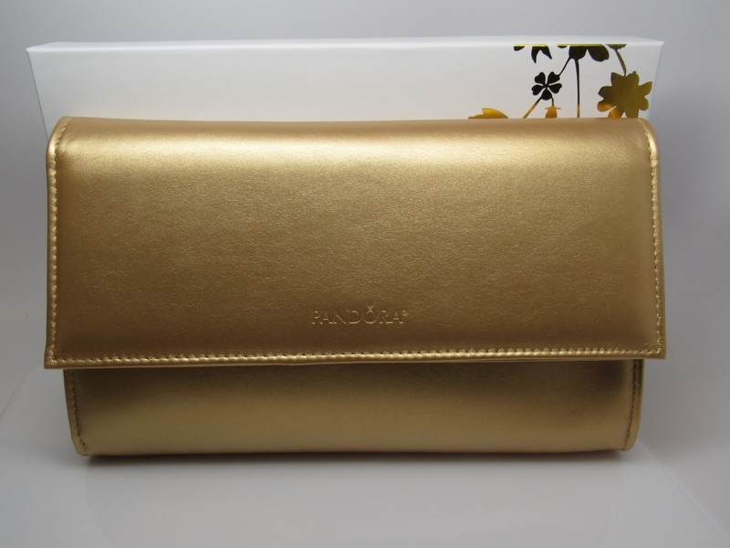 Pandora Limited Ed. Shine Gold Clutch Handbag w/ Box Collectable Pandora Swag gallery