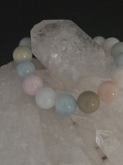 Multi Color Beryl Stretch Bracelet One Size Fits Most