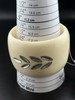 White Resin, Sliver Tone Inlays Bangle 2 Inch Wide Bracelet Size 6 3/4 gallery