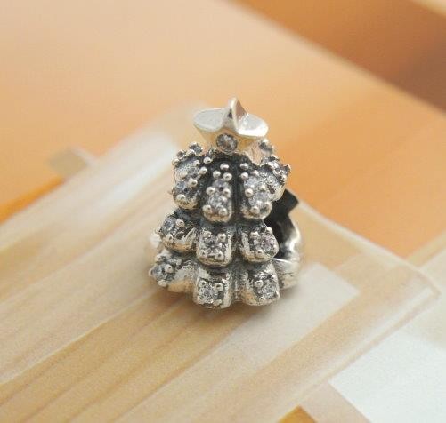 🔥 Genuine Pandora silver bead/charm #791239 Christmas tree of lights new gallery