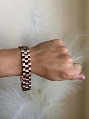 Nice Solid Copper Magnetic Bracelet Men Arthritis Pain Relief Jewelry Energy