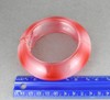 Red ombre plastic hinged bangle cuff 1 1/8" wide bracelet gallery