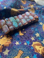 Glitter Stretchy Rainbow Braclet Sparkle Bling Handmade