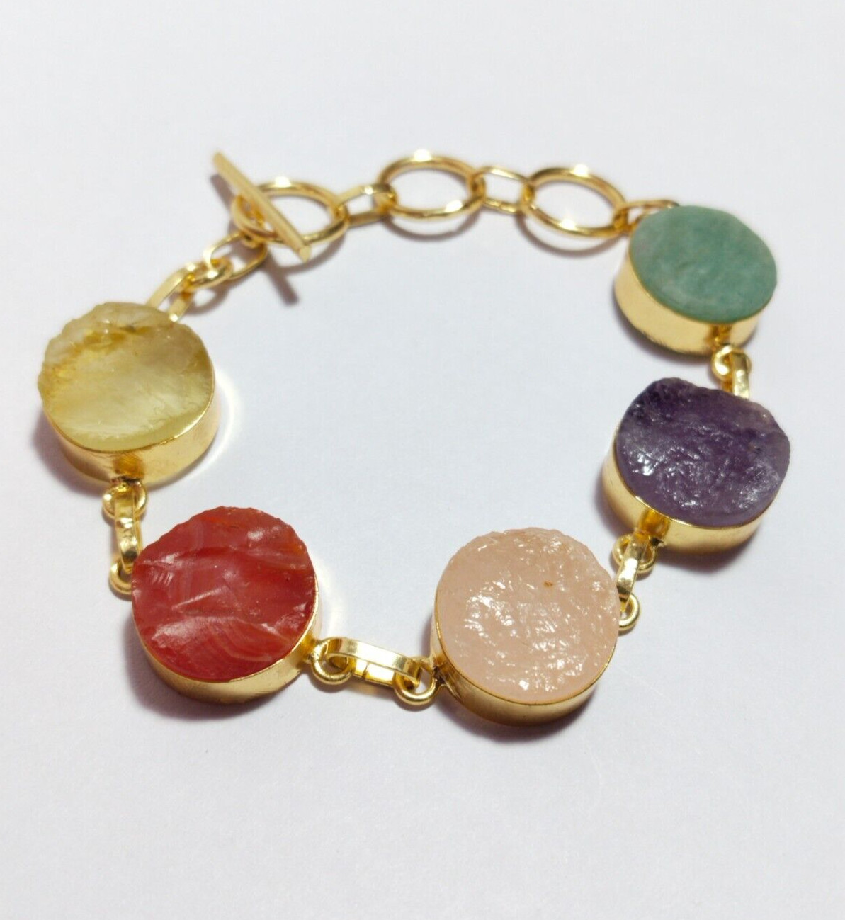 Rough Bracelet Multi Stone Bracelet Stone Rough Bracelet Birthstone Bracelet. gallery