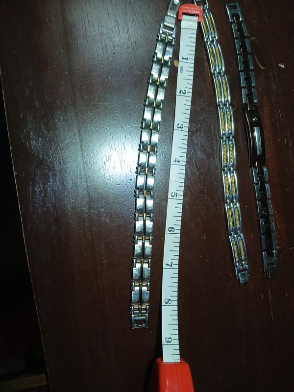 Lot Of 5 8in Bracelets Stainless Steel. gallery