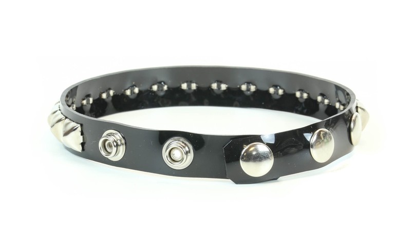 Freddie Mercury Pyramid Stud Vinyl Arm Band Armlet 3 Snap Fetish BDSM Rhapsody gallery