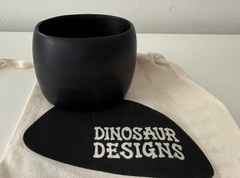 DINOSAUR DESIGNS Extra Large Organic Oval Bangle Resin Bracelet – Black