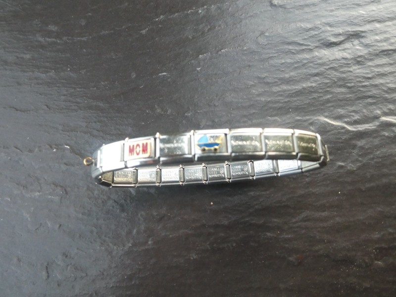 MOM AUNT Nomination Stainless Steel Bracelet 20 Links Vintage gallery