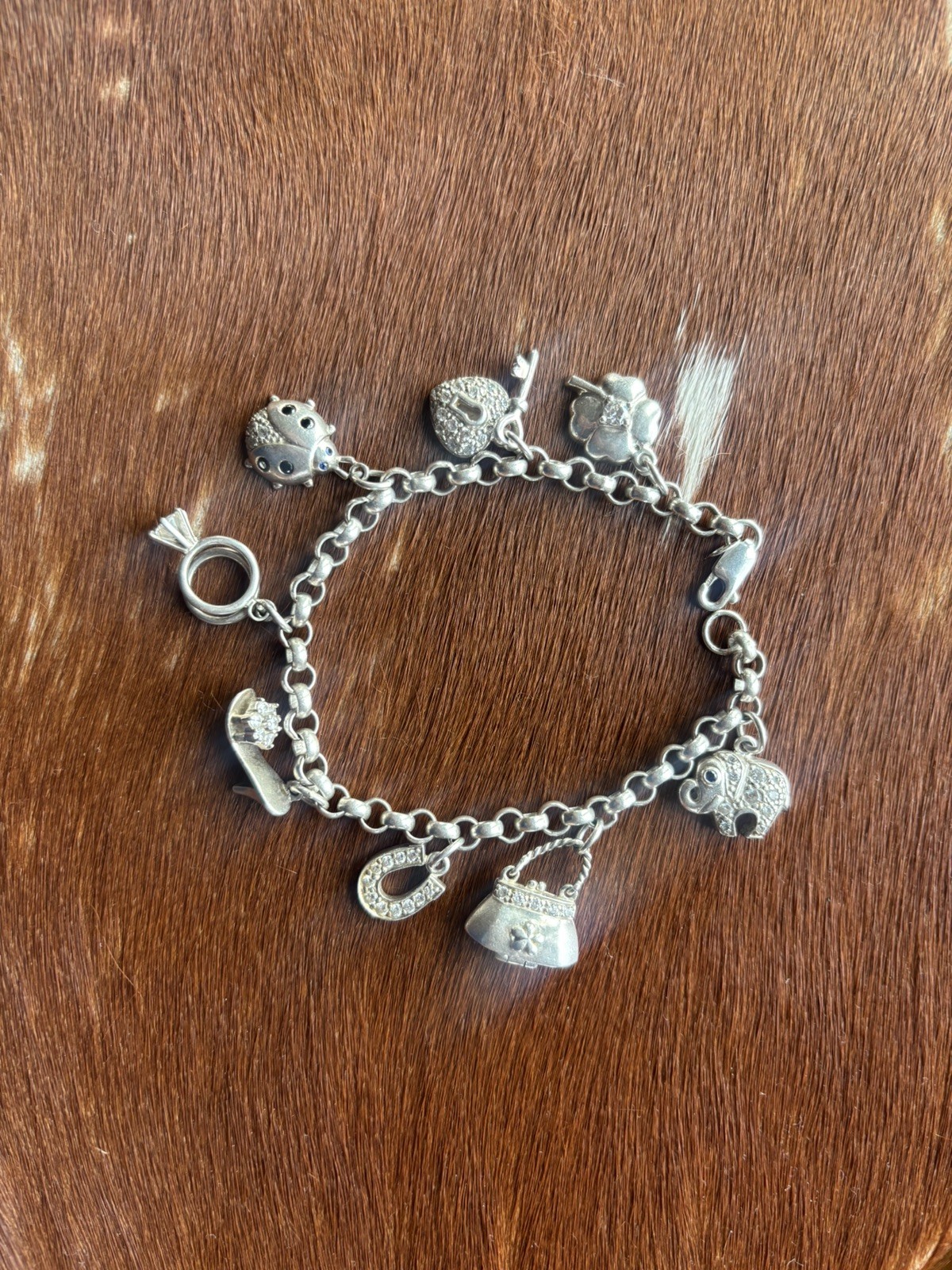 QVC Sterling Silver Charm Bracelet gallery