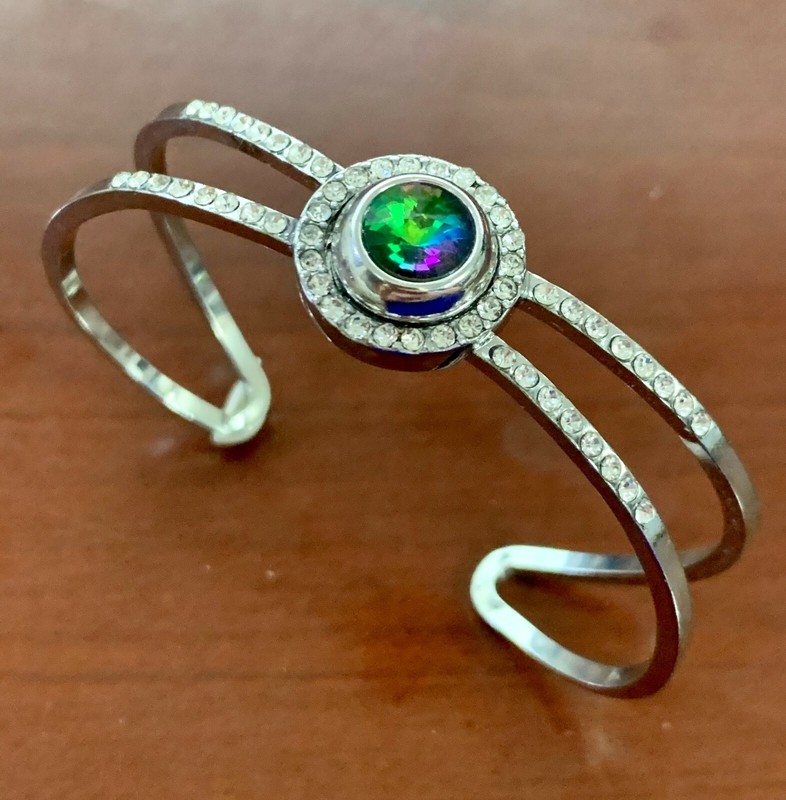Mini Snap Jewelry Rainbow Crystal Rhinestone Stud fits 12mm Petite Ginger Charm gallery