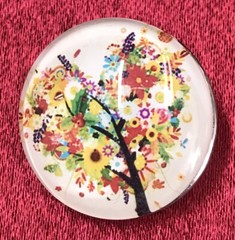 Gingersnap Button Fits Ginger Snaps Style Jewelry 20m Flower Bouquet Design