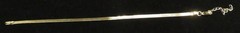 Vintage Gold Tone Flat Herringbone Chain Bracelet Lobster Clasp Closure 6.5″ GUC