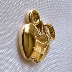 Non-tarnish Gold Metal Apple Dangle Charm, Fruit Theme, ~2cm Jewelry Accessory
