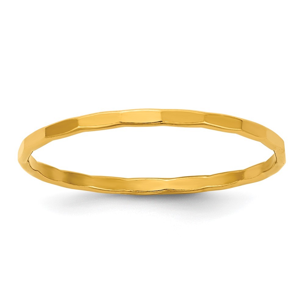 1/20 14K Gold Filled 1.25mm Hammered Stack Band gallery