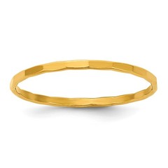 1/20 14K Gold Filled 1.25mm Hammered Stack Band