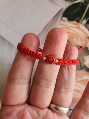 Cute Red Bracelet for Babies – 1mm Nylon Cord, Adjustable, Ideal Gift for Newbor