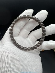 7×6mm Precision Cut Ice Obsidian Bracelet 精工直切冰曜石手串