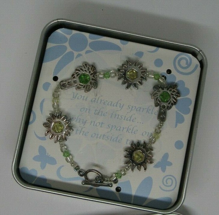 palm tree and sunshine bracelet NEW in box gallery