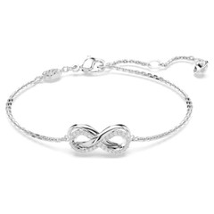 Swarovski Hyperbola bracelet Infinity, White, Rhodium plated 5679664
