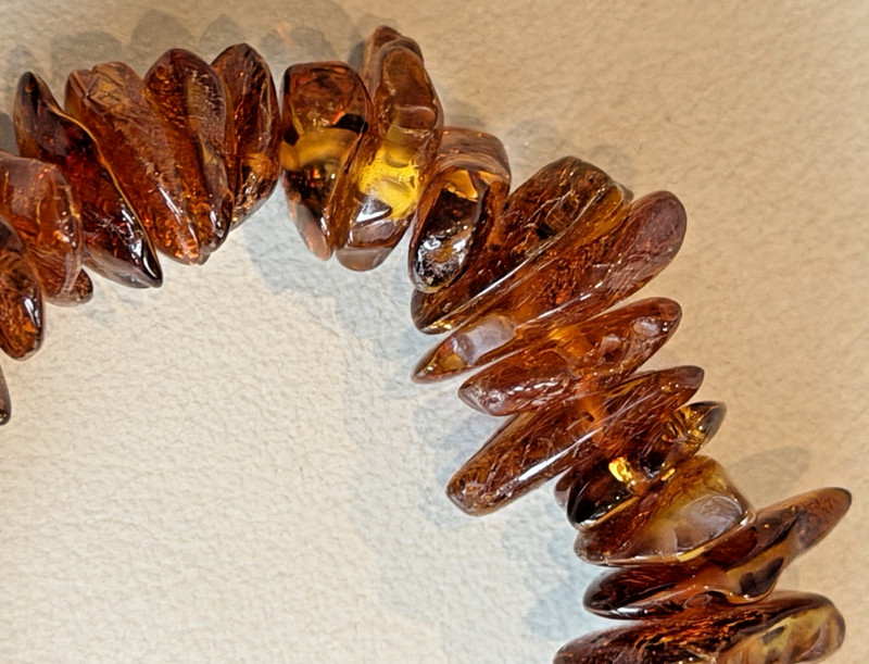 Midwest Amber Bracelet-From The Baltic Sea -19 Grams-6 Inches-Elastic Cord gallery