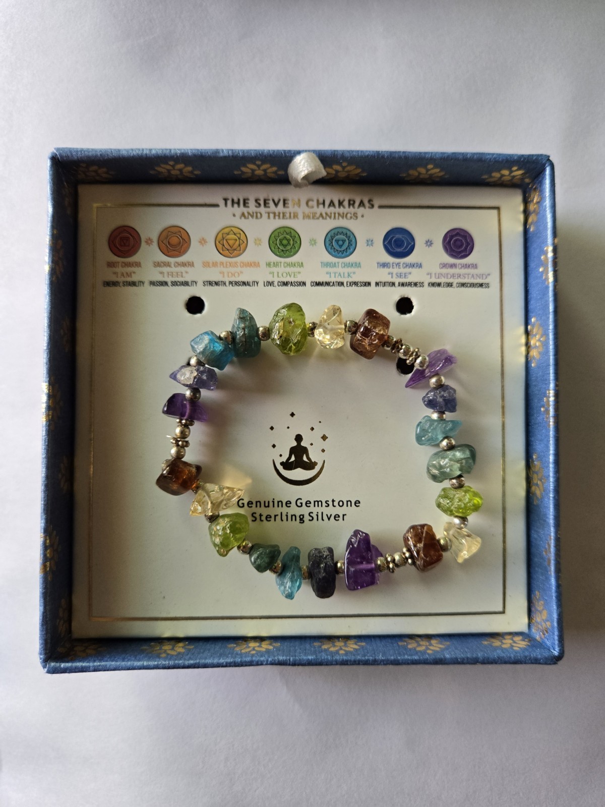 Shivam the 7 Chakras And Their meaning’s Crystal Gemstones 💎 bracelet gallery