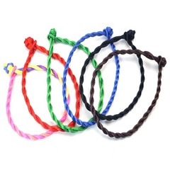 100 Braided Lucky Mixed Color String Twisted Rope Cord Bracelet 3mm Thick for