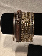 Brown Bangle Women Bracelets Set Of 9 New With Out Tags NWOT