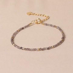 Smoky Quartz Stone Bracelet Natural Gemstone Healing Dainty Bracelet Women Gifts