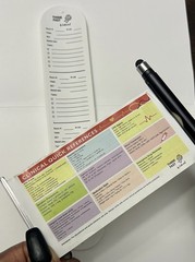 NEW UNIQUE medical reference pull out banner PEN and Reusable slap on wrist band
