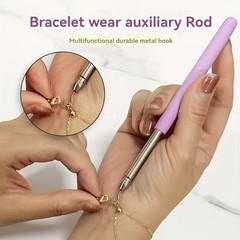 Bracelet Helper Tool Jewelry Fastening Aid for Easy Hook Clasp Tie & Zipper Use