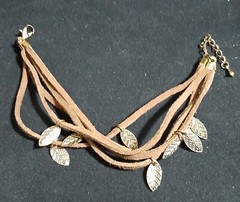 Vintage Gold And Brown Leaves Fall Fashion Bracelet
