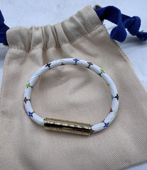 Louis Vuitton Takashi Murakami Monogram Confidential Bracelet White Gold 17cm