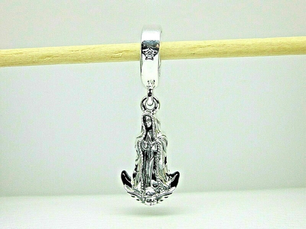 Authentic Pandora #799646C01 Virgin of Guadalupe Motif Dangle Charm