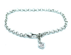 BRIGHTON ROLO SMALL Starter Links Charm Bracelet LEGACY Excellent 8.5”
