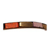 Rectangular Inset Bangle Bracelet 2 1/2" Wide Wrist Opening gallery