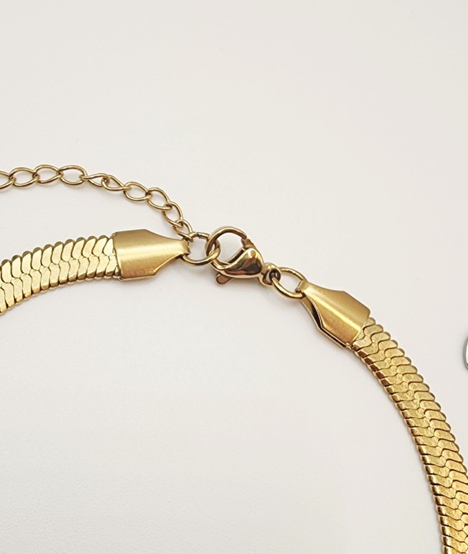 MATCHING Infinity Bracelets For Couples Gold Silver Toned Stainless Steel Snake gallery