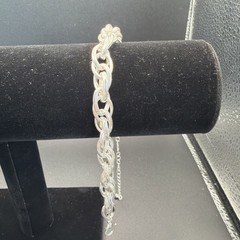 644. Shiny Chain Link Bracelet Lobster Closure Multi Link