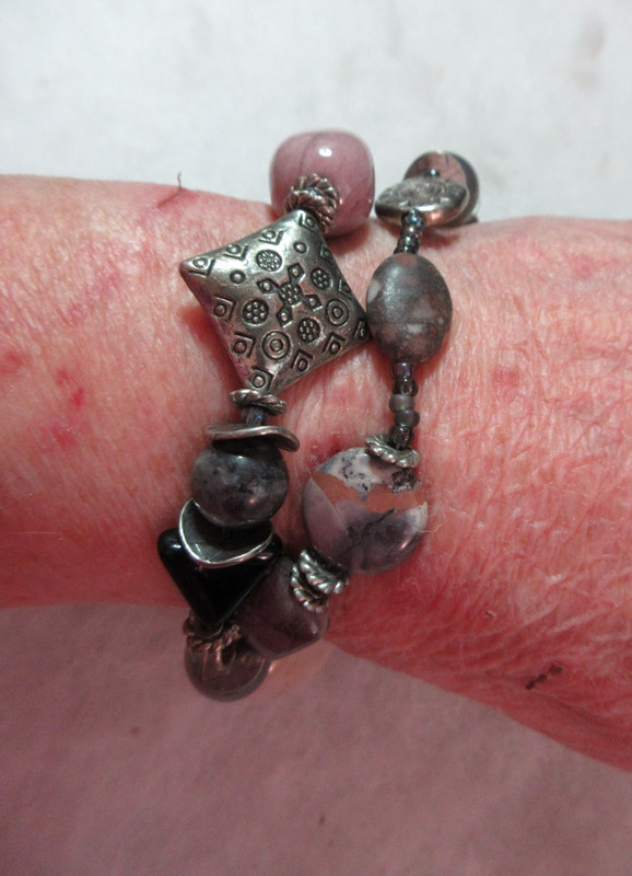 6 Multi Strand Bracelets w Toggle Clasps w Beads Shelsl Stones Pearsl Crystals gallery