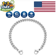 Adjustable Stainless Steel Medical Alert Bracelet Chain – Size 5/6/7 In Options