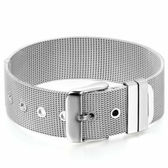 Men Adj Stainless Steel Bracelet Mesh Watch Band Wrist Chain Bangle Jewelry*18MM