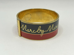 Marc by Marc Jacobs Logo Enamel Bracelet Bangle, 2 1/4” Small Wrist