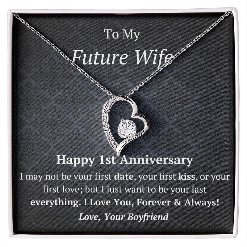 Future Wife - 1st Anniversary - Forever Love Heart Necklace gallery