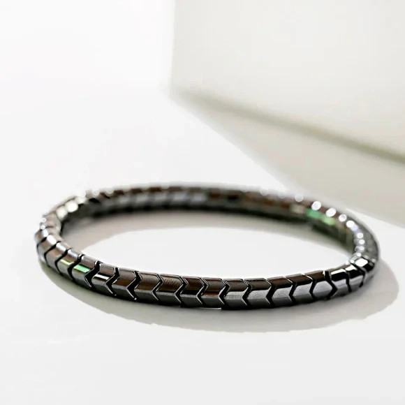🧲Magnetic Therapy Hematite Bracelet 8mm Beads for Men and Women gallery