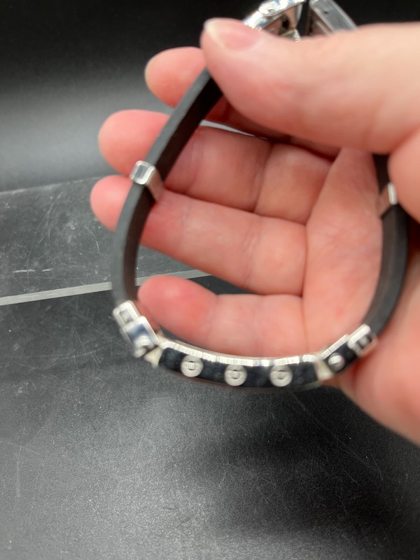 MEANDER Men's Bracelet Greek Key Jewelry SILVER Eternity Bangle gallery