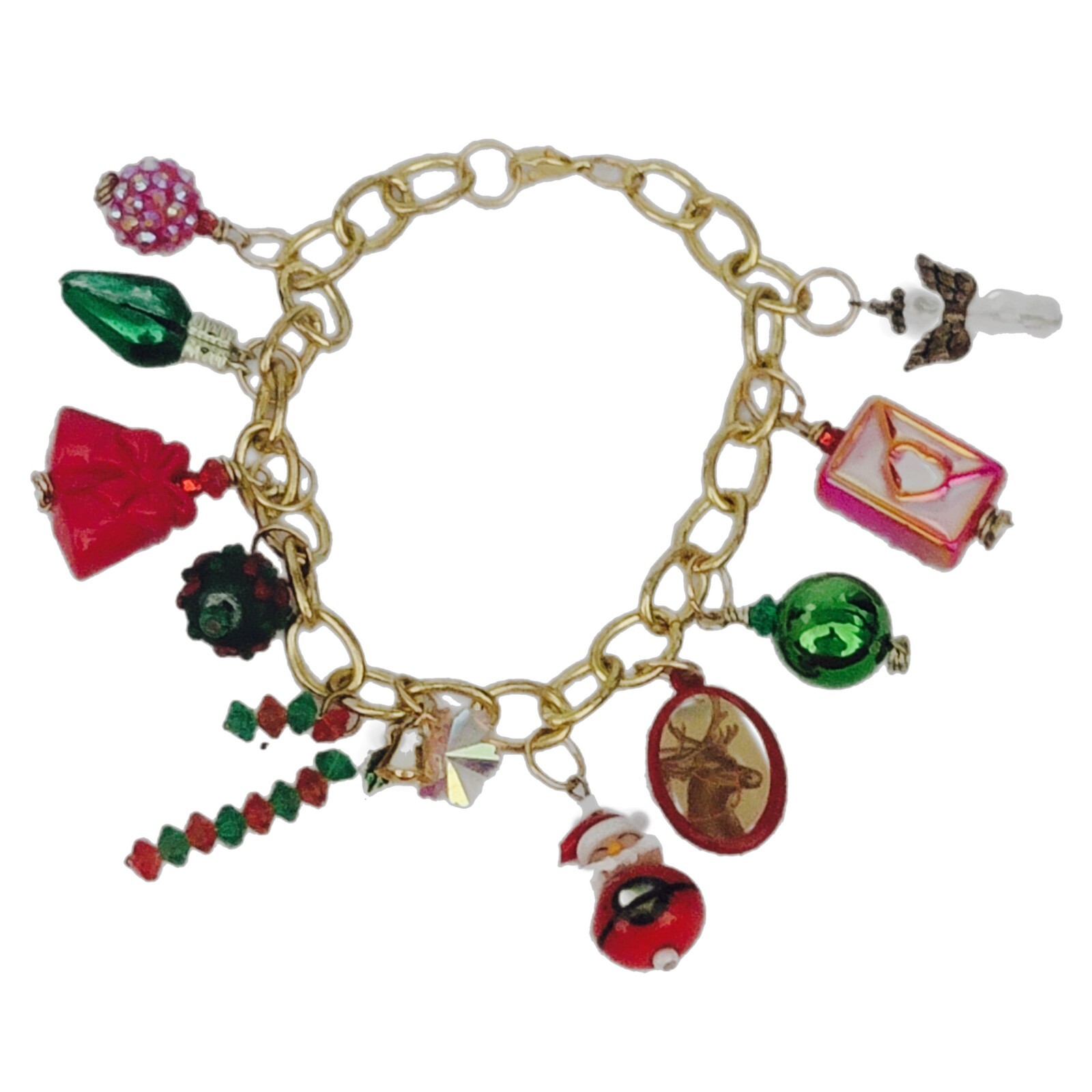 Sparkling Moments: Handmade Christmas Holiday Charm Bracelet for Everyone gallery
